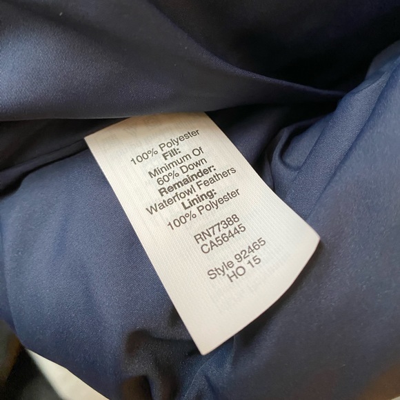 πHPπ J. Crew Quilted Navy Blue Puffer Vest XS - Picture 4 of 4